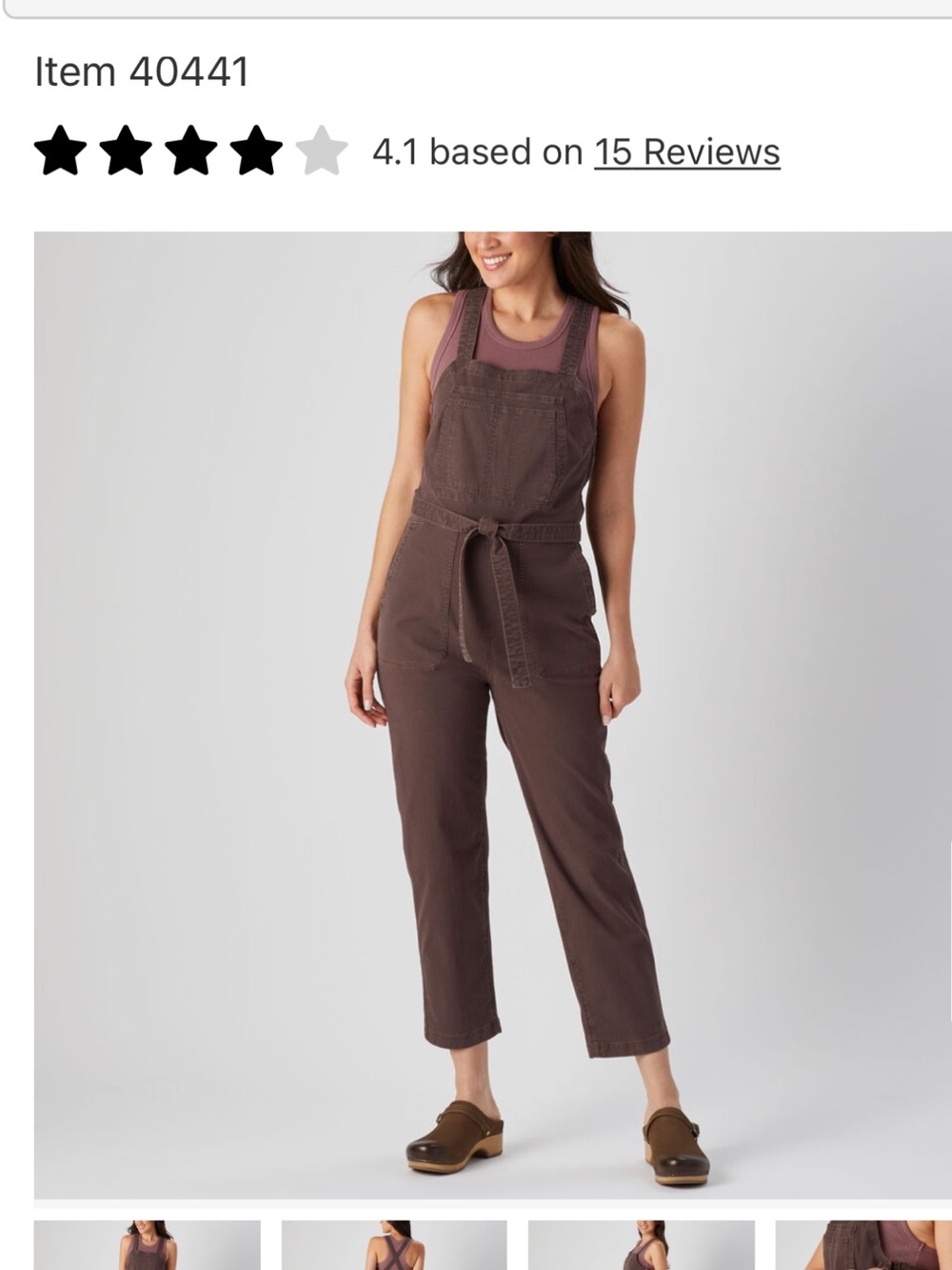 Duluth Dark Brown Jumpsuit